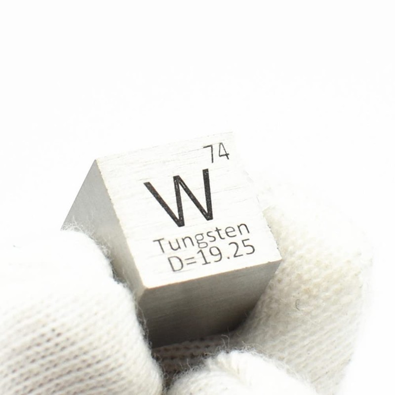 Tungsten Cube W 99.95% Wolfram Element Cube Pure 10mm Density