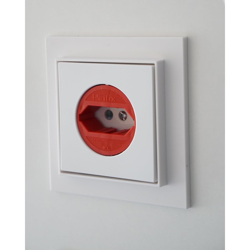 N&L 5 x Pinfix Socket Adapter (Red)