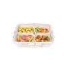 Snackle box (4 GRIDS) Kitchen Portable Plastic Spice Snack Storage