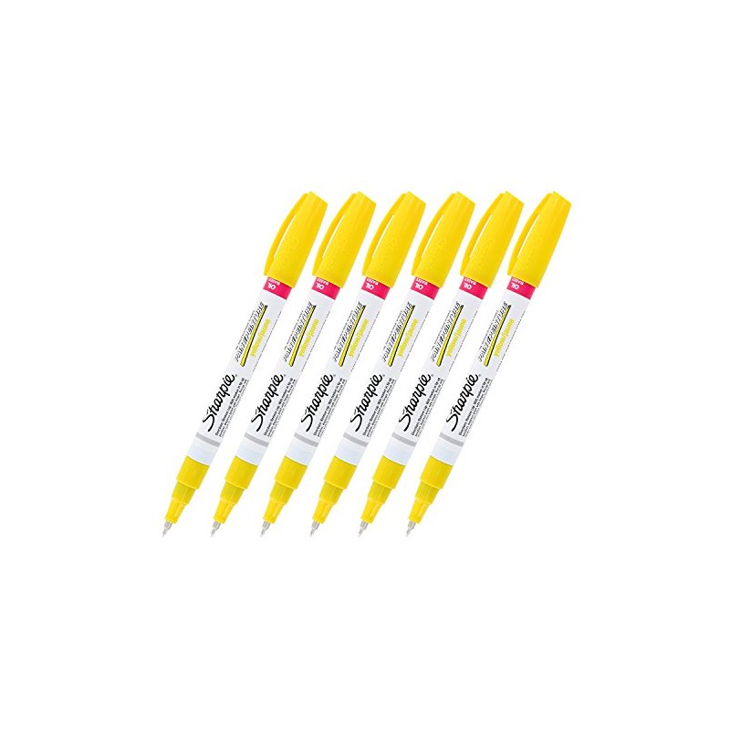 Sharpie Oil-Based Art Paint Markers, Extra Fine Point, Yellow Ink,