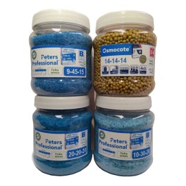 Kit Fórmulas Peters Osmocote 4x250g Raíz Flor Crecimiento