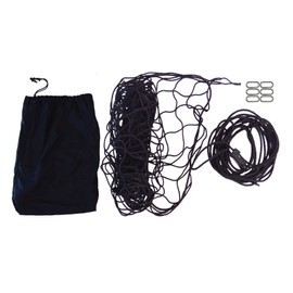 Military Cargo NET 60"x96" (USA!) with 4" Squares, Cinch Rope, 6 Snap-Hook and Storage Bag
