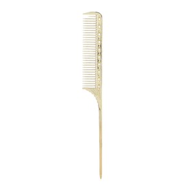 Rat Tail Hair Comb, Professional Salon Hairdressing Styling Comb Barber, Aluminum Metal Comb, Portable Styling Tools(gold)