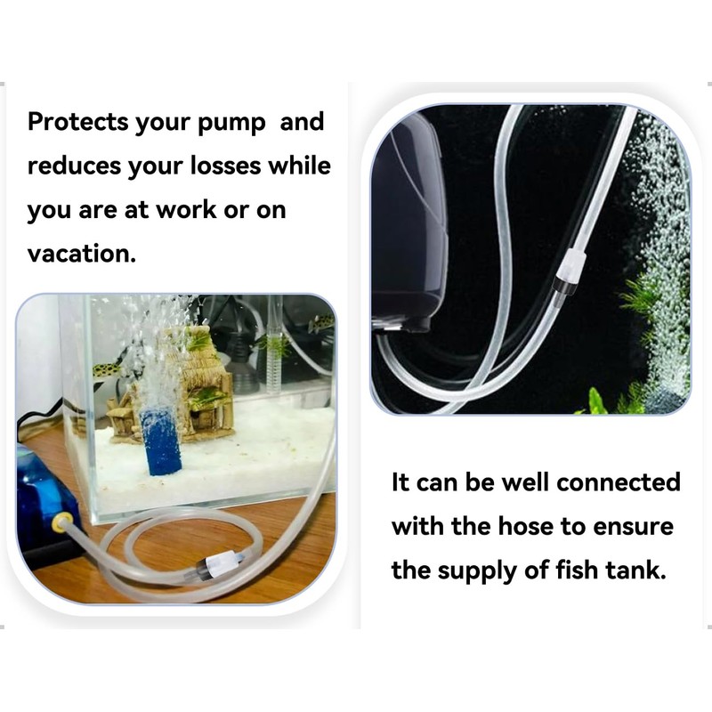 Lhbwhiz 10 Stück Rückschlagventil,Kunststoff Anti-Rückfluss Einweg-Rückschlag Venti,Aquarium Luftpumpen,Aquarium Zubehör,verwendet für