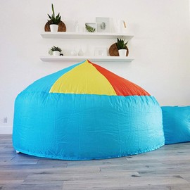The Original AirFort Build A Fort in 30 Seconds, Inflatable Fort for Kids (Beach Ball Blue)