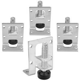 RMENOOR 4 Pcs Heavy Duty Leveling Feet, Furniture Leveling Feet Adjustable Feet for Workbench Baseboard Adjustable Brackets for Furniture,Table, Sofa, Cabinets, Workbench (5 x 4 x 3.9cm)