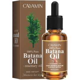 Aceite de Batana Puro Orgánico con Romero Esencial Premium para el Cuidado del Cabello Nutrir Revitalizar Hidratar Cuero Cabelludo Folículos Pilosos Reducir Encrespamiento y la Rotura Promover Brillo