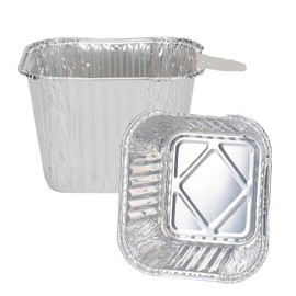 BMMXBI 30-pack Grease Cup Liners for Blue Rhino Razor 1 Burner 2 Burner 3 Burner Griddle Grills, Grease Tray Catcher Liner for Razor GGC2030M,GGC2030L, GGC2228MG Griddle Disposable Aluminum Foil Pans