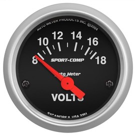 Auto Meter 3391 SPORT-COMP Voltmeter Gauge
