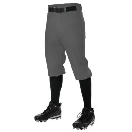 Alleson Athletic Boys Baseball Knickers Pants Charcoal Gray Alleson Athletic Youth Kids LARGE L