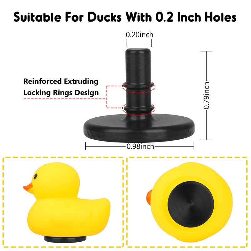 12 Packs Rubber Duck Holder Compatible with Jeep Duck Mount