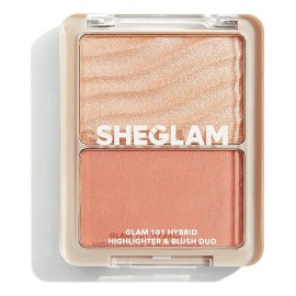 Sheglam Glam 101 Dúo Híbrido Iluminador Rubor Multifuncional Tono Del Maquillaje St. Tropez