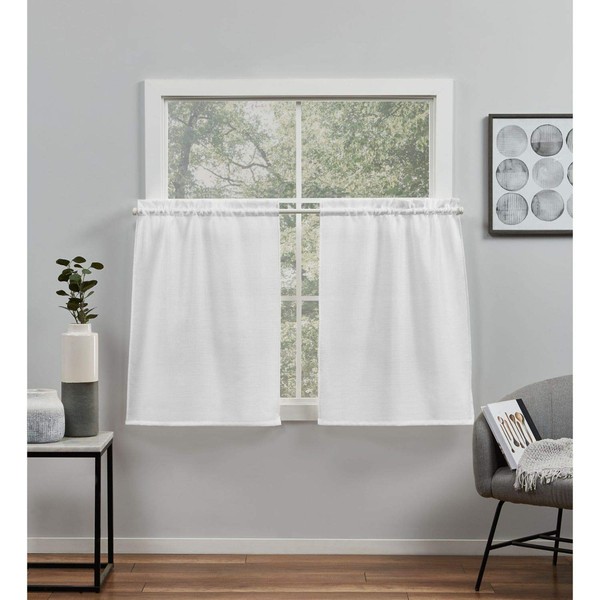 Exclusive Home Curtains Loha Light Filtering Rod Pocket Tier Curtain
