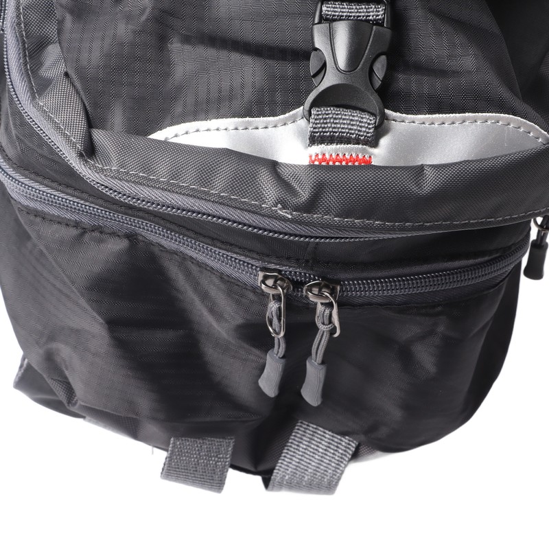 Black Outdoor Backpack Nylon Lightweight Water Repellent Hiking Sports Backpack