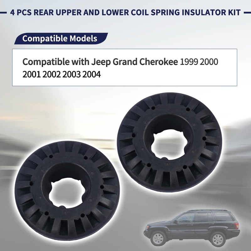 Magimaker 4 PCS Rear Upper and Lower Coil Spring Insulator