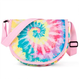 Choco Mocha Girls Purses for Kids 6-8 Girls Crossbody Purse for Girls age 8-10 Kids Crossbody Bag for Girls Crossbody Bag Tie Dye Purse for Little Girls age 4-6 5 6 7 8 9 Pride Gifts Colorful