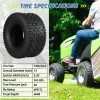 2 Pack 13x6.50-6 Lawn Mower Tubeless Tire, 13x6.5-6 for Tractor