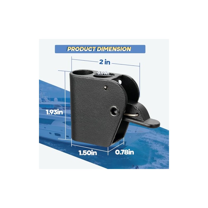 Stainless Steel Boat Fender Clips - Quick Release for Easy