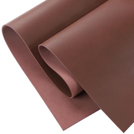 Picheng Tooling Leather Square: 13.78''X26'' Smooth Faux Leather Tooling Sheets 2mm Thick Leather Sheets for Crafts Tooling Sewing Earring Wallet Hobby (13.78''X26'', Dark Brown)