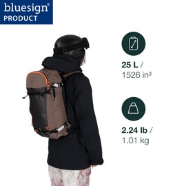 Osprey Sopris 25L Ski and Snowboard Backpack, Tundra Green