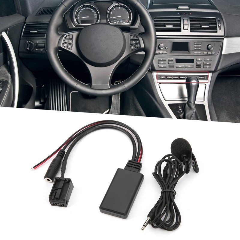Akozon Aux-In Adapter, Bluetooth 5.0 Car AUX Cable Adapter with