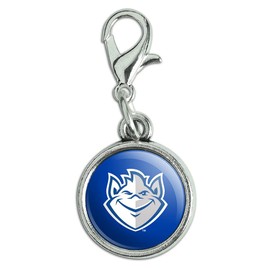 GRAPHICS & MORE Saint Louis University Billiken Logo Antiqued Bracelet Pendant Zipper Pull Charm with Lobster Clasp