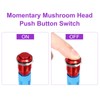 DMiotech 1/2 Inch Stainless Steel Latching Push Button Switch Domed