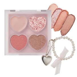 Milfie Puffy Tear Bag Palette 02 Strawberry Pink Tear Bag Eyeshadow Shadow for Contouring Concealer Cream Liner Shimmer Glitter Tear Bag Amazing Creation Cool-toned Pink