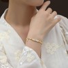 Stocking Stuffers Holiday Outfits for Women 2024 Gold Bamboo Bracelet