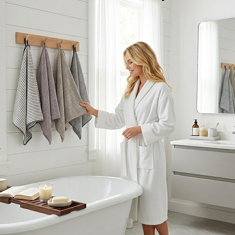 3 Pack Microfiber Hand Towels for Bathroom, Ultra Soft &