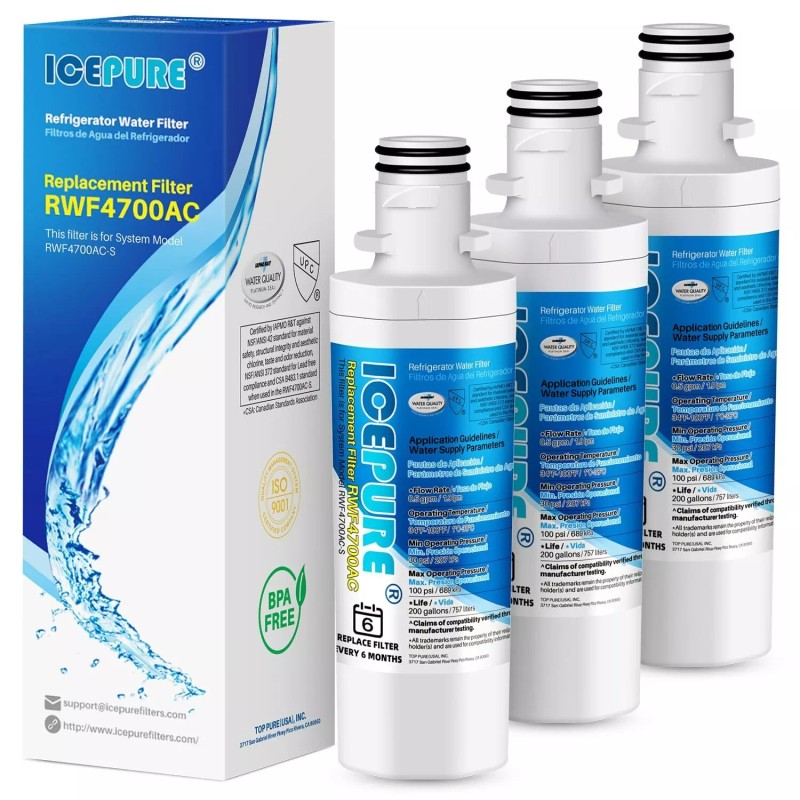 IcePure Fit For LG LT1000P ADQ747935 Kenmore 46-9980 LFXS28566M Water