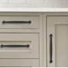 khtumeware 10 Pack 4 Inch(102mm) Matte Black Cabinet Pulls Heavy