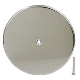 Supply Giant Wall Cleanout Cover Plate, 8-Inch, Stainless Steel
