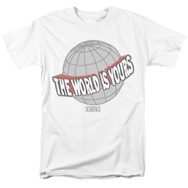 Popfunk Scarface The Tony Montana Unisex Adult T Shirt, White, 2X-Large