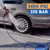 TOOLCY Super Flexible Pressure Washer Hose 50ft, 3400 PSI Kink