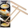 2 Pcs Wooden Crepe Maker Pancake Dough Kitchen Utensils Tools