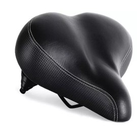 Bikeroo Oversized Bike Seat Bicycle Saddle Replacement - Wide Cushioned!
