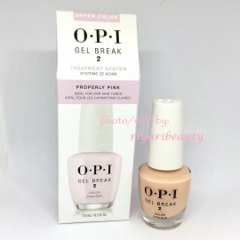 OPI Gel Break 2 Treatment System **Properly Pink** Sheer.5oz New IN BOX