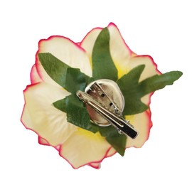 Lofruiin Women's Vintage Elegent Rose Flower Hairpin Hair Clip with Brooch for Party Travel Festivals (Fuchsia)