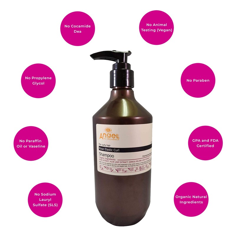 Angel en Provence - Organic Rose Elastic Curl Shampoo (Natural