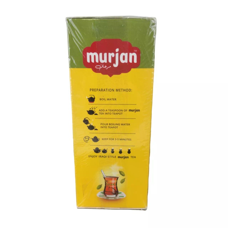 Murjan Black Tea With Cardamom Iraqi Style Loose Tea 14.10