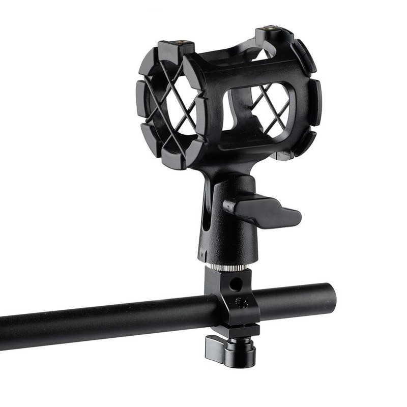 CAMVATE 15mm Rod Clamp with Screw Connector for Microphone