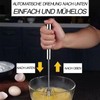 XUTONG Semi-automatic stainless steel whisk, simple automatic whisk made of