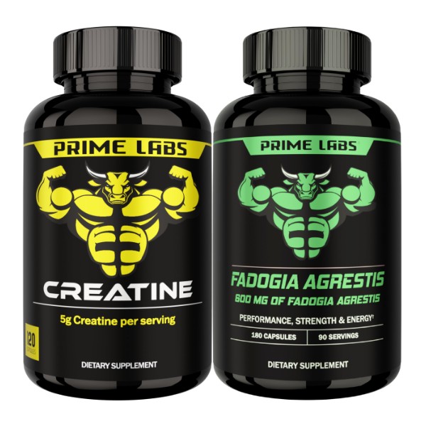 Prime Labs Creatine Monohydrate + Fadogia Agrestis Capsules