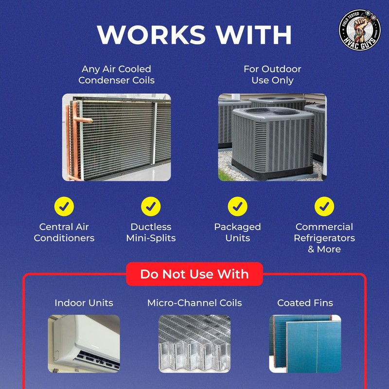 Leak Saver Foaming AC Condenser Coil Cleaner 4PK - 1