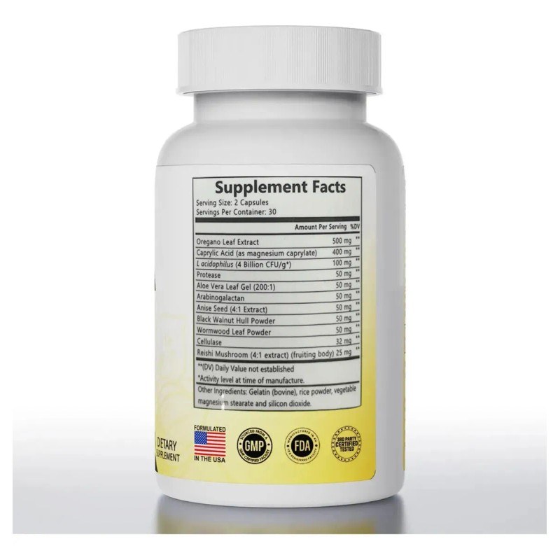 4pc Pure Peak Candida Cleanse Ayuda Al Intestino Y Al