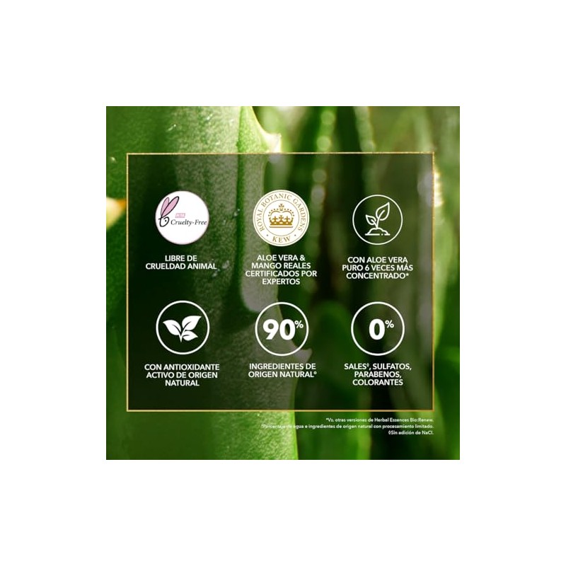 Herbal Essences Shampoo Bio:Renew 6X Aloe & Mango Protege &