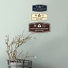 Fancy Paper and Cardboard Recycling Sign (Blue) - Medium