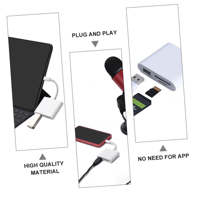 Operitacx USB Card Reader Adapter Compact OTG Reader for Phone