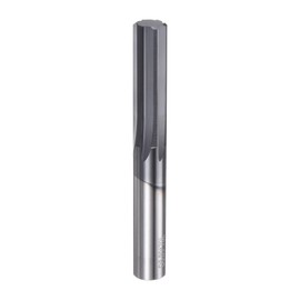 HARFINGTON Carbide Chucking Reamer 0.35"(8.89mm) Dia Straight Flute Straight Shank Machine Reamer Tool for Metal and Lathes CNC Machining Centers, Black